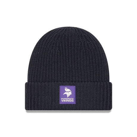 Minnesota Vikings Navy Cuffed Knit Beanie - New Era - 