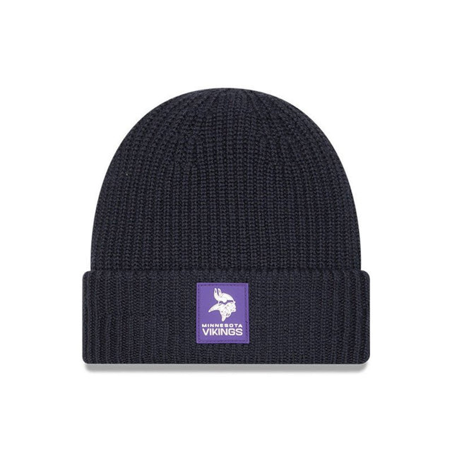 Minnesota Vikings Navy Cuffed Knit Beanie - New Era - 