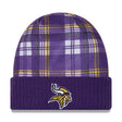 Minnesota Vikings Statement Purple & Yellow Cuffed Knit Beanie - New Era - 237013101