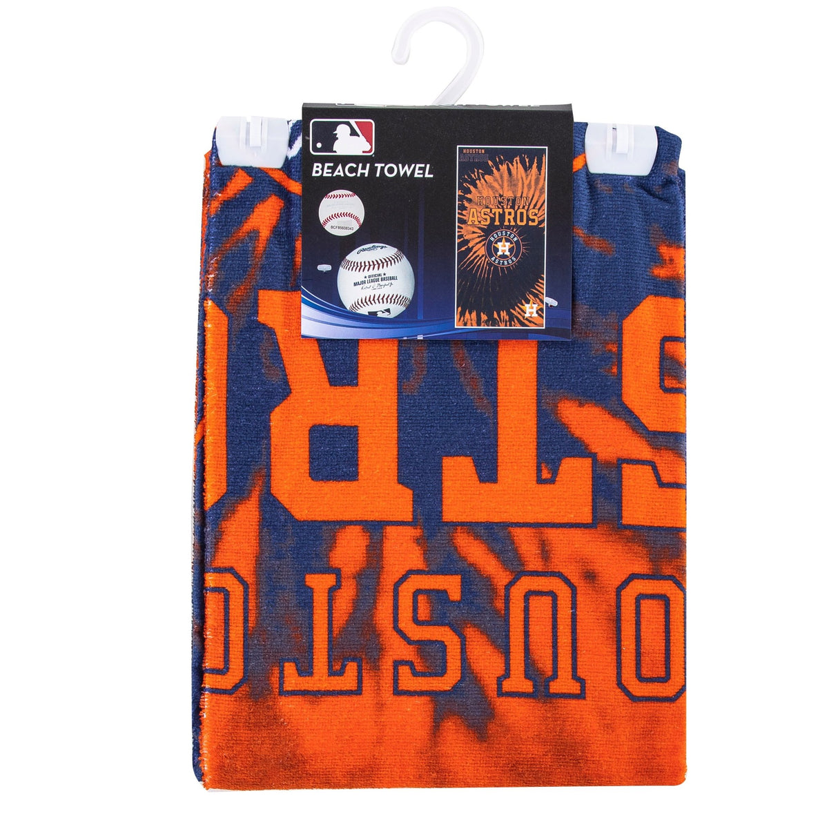 MLB Houston Astros Psychedelic Beach Towel 30x60 Inches - Northwest - 190604342757