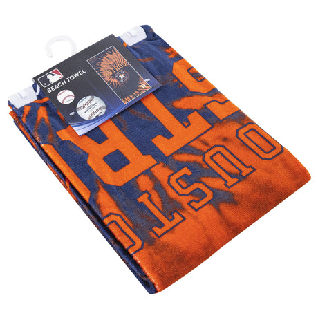 MLB Houston Astros Psychedelic Beach Towel 30x60 Inches - Northwest - 190604342757