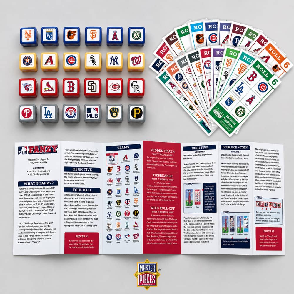 MLB - League Fanzy Dice Game - MasterPieces Puzzle Company INC - 705988419232