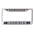 Front view of MLB license plate frame showcasing Boston Red Sox graphics with a white background