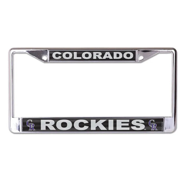 Front view of MLB license plate frame showcasing Boston Red Sox graphics with a white background