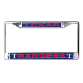 Front view of MLB license plate frame showcasing Chicago White Sox graphics with a white background