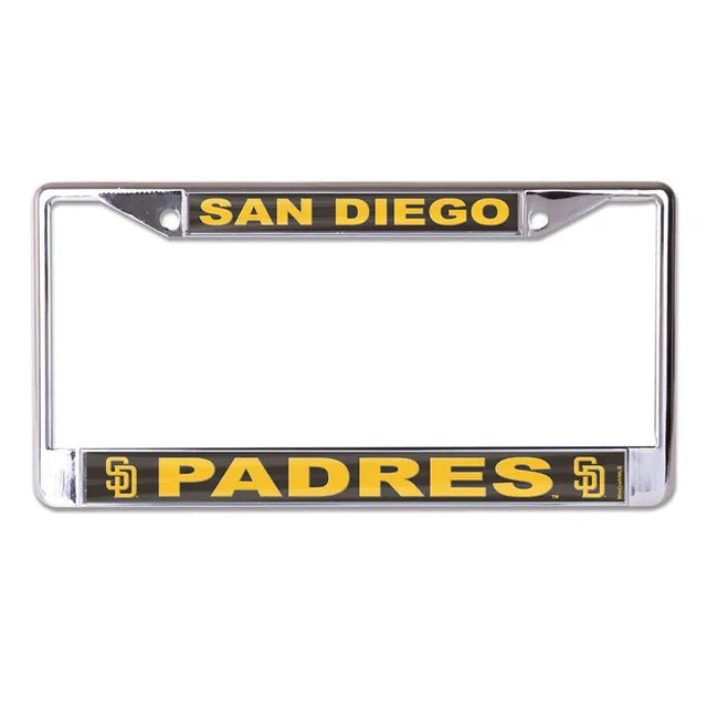 Front view of MLB license plate frame showcasing Colorado Rockies lettering on a white background