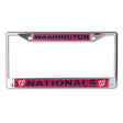 Front view of MLB license plate frame showcasing Tampa Bay Rays team graphics with a white background