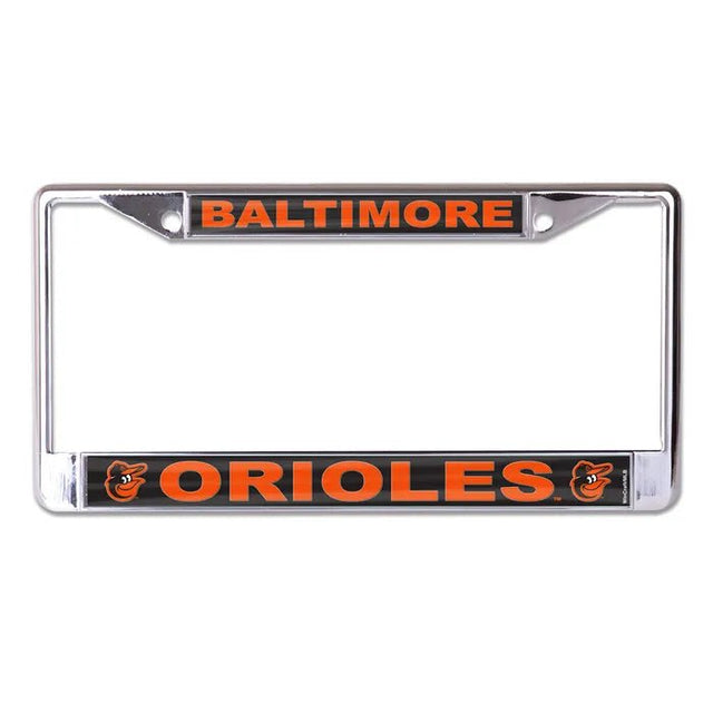 Front view of MLB license plate frame showcasing Cincinnati Reds branding on a white background