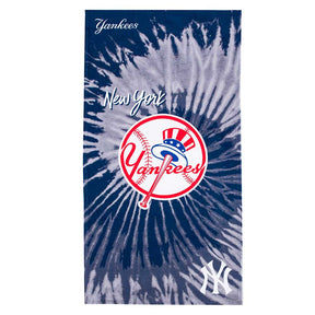 MLB New York Yankees Psychedelic Beach Towel 30x60 Inches - Northwest - 190604343037