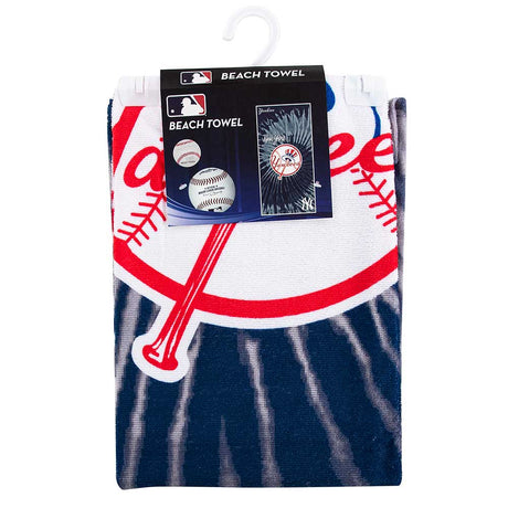 MLB New York Yankees Psychedelic Beach Towel 30x60 Inches - Northwest - 190604343037