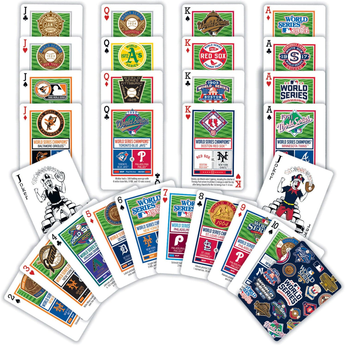 MLB World Series Playing Cards - 54 Card Deck - MasterPieces Puzzle Company INC - 705988917868