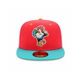 Modesto Nuts Theme Night Aqua Coral 59FIFTY Fitted - New Era - 230403418202