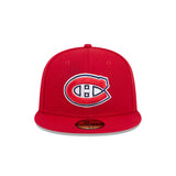 Montreal Canadiens Team red 59FIFTY Fitted Hat - New Era - 23500730601