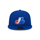 Montreal Expos 1993 Retro Logo Evergreen Blue 59FIFTY Fitted Hat - New Era - 23480143112