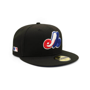 Montreal Expos Black 59FIFTY Fitted Hat - New Era - 23334343102