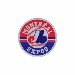 Montreal Expos Round Primary Logo Embroidered Patch - The Emblem Source - 