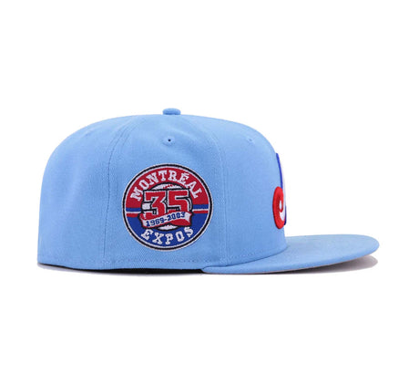 Montreal Expos Sky Blue 35th Anniversary Patch 59FIFTY Fitted - New Era - 