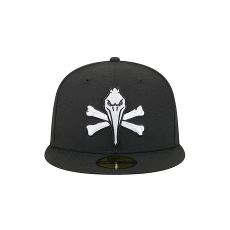 Myrtle Beach Pelicans Theme Night Black 59FIFTY Fitted Hat - New Era - 2346408201