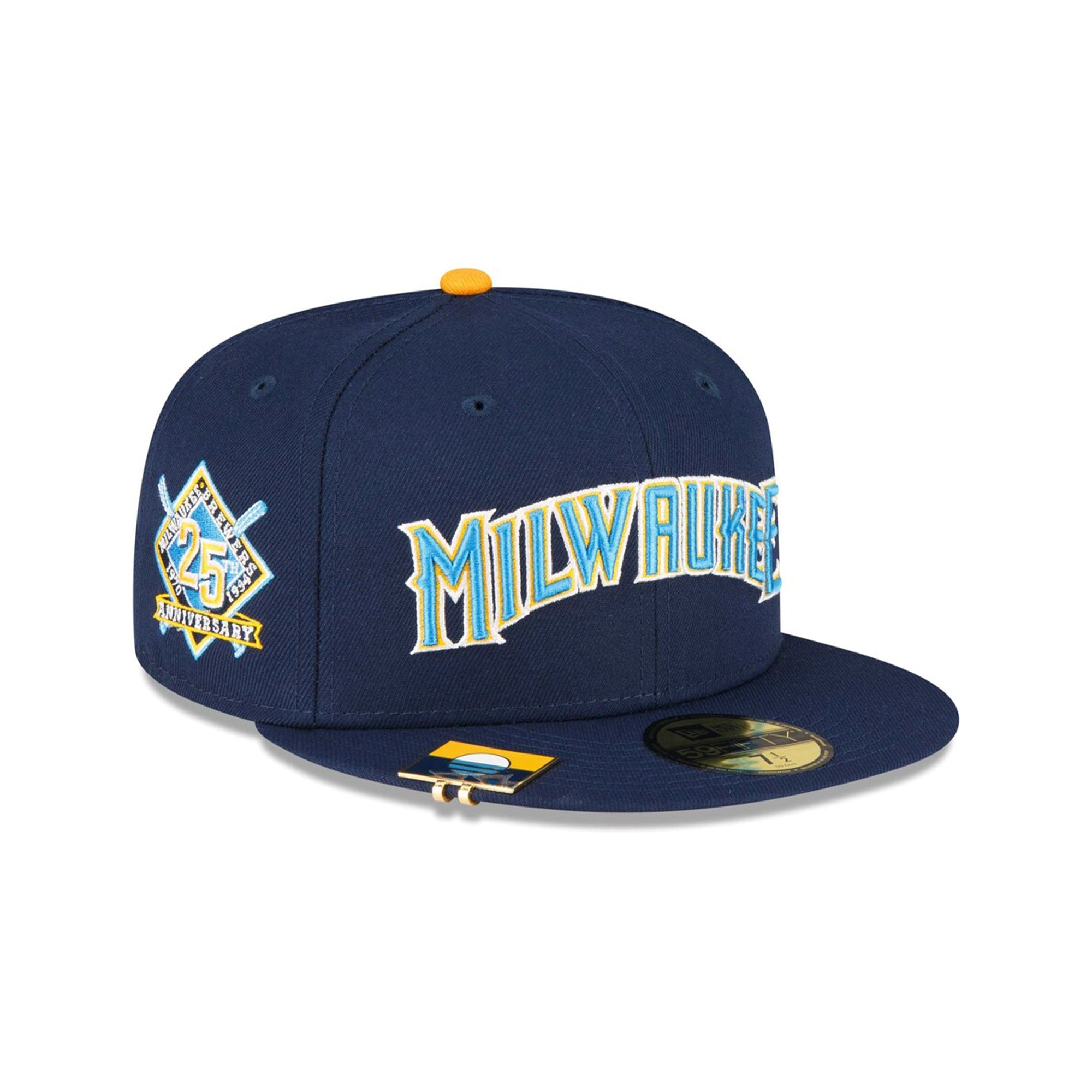 キャップ New Era MLB Authentic Milwaukee Brewers  Light Navy Milwaukee Brewers Mascot Light Navy 59FIFTY Fitted Hat – New