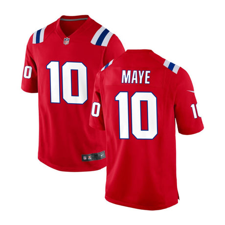 New England Patriots Drake Maye Red Nike® Game Jersey - Nike - 2304401122101