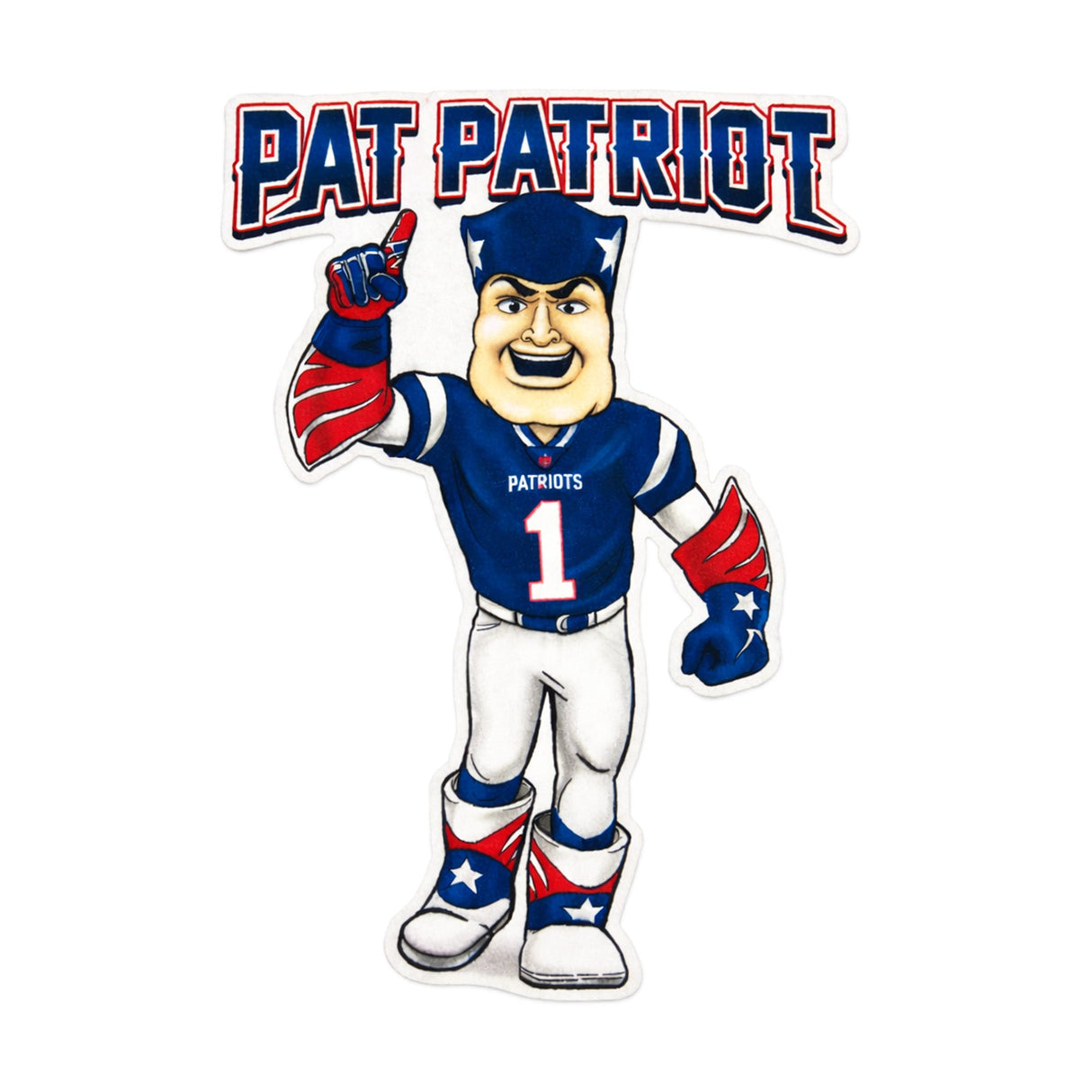 New England Patriots Mascot Pat Felt Pennant - Wincraft - 36030512203