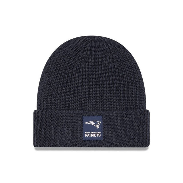 New England Patriots Navy Cuffed Knit Beanie - New Era - 