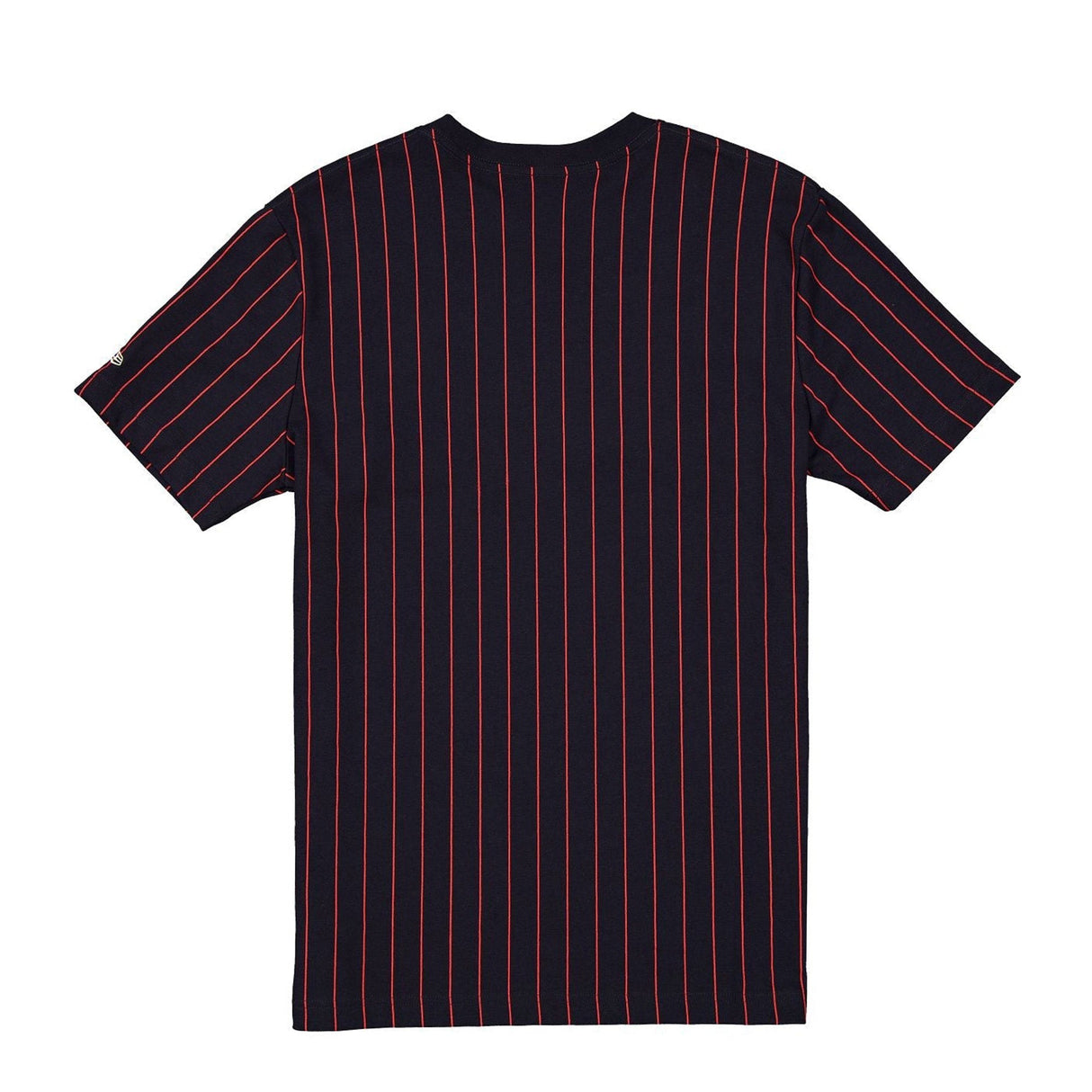 New England Patriots Navy & Red Pinstripe New Era Throwback T-Shirt - New Era - 