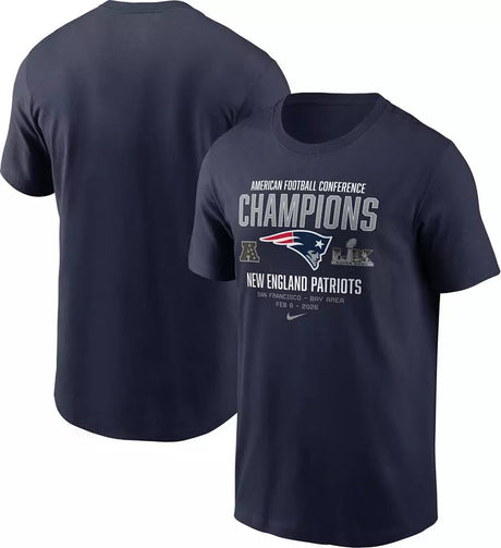 New England Patriots Nike 2025 AFC Champions Team Nation T-Shirt - Nike - 36030312205