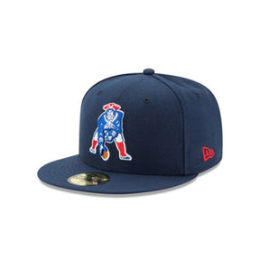 New England Patriots Pat Patriot 59FIFTY Fitted Hat Navy NFL Retro - New Era - 23140412213