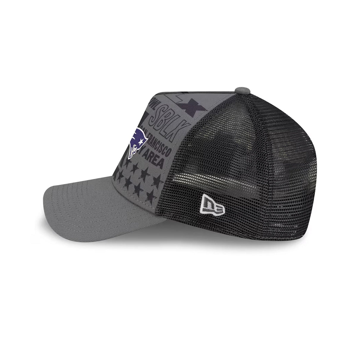 New England Patriots Super Bowl LX Charcoal 9FORTY A - Frame Trucker Hat - New Era - 36030212202