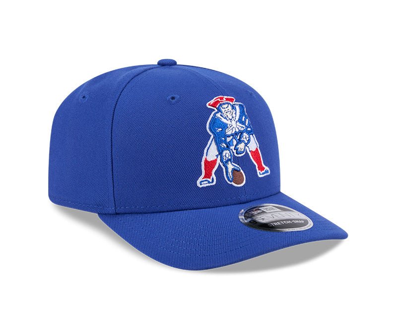 New England Patriots Throwback Blue 9SEVENTY Stretch - Snap Hat - New Era - 2395191221