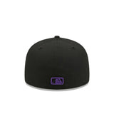 Colorado Rockies Blackout Alternate Logo Black 59FIFTY Fitted Hat