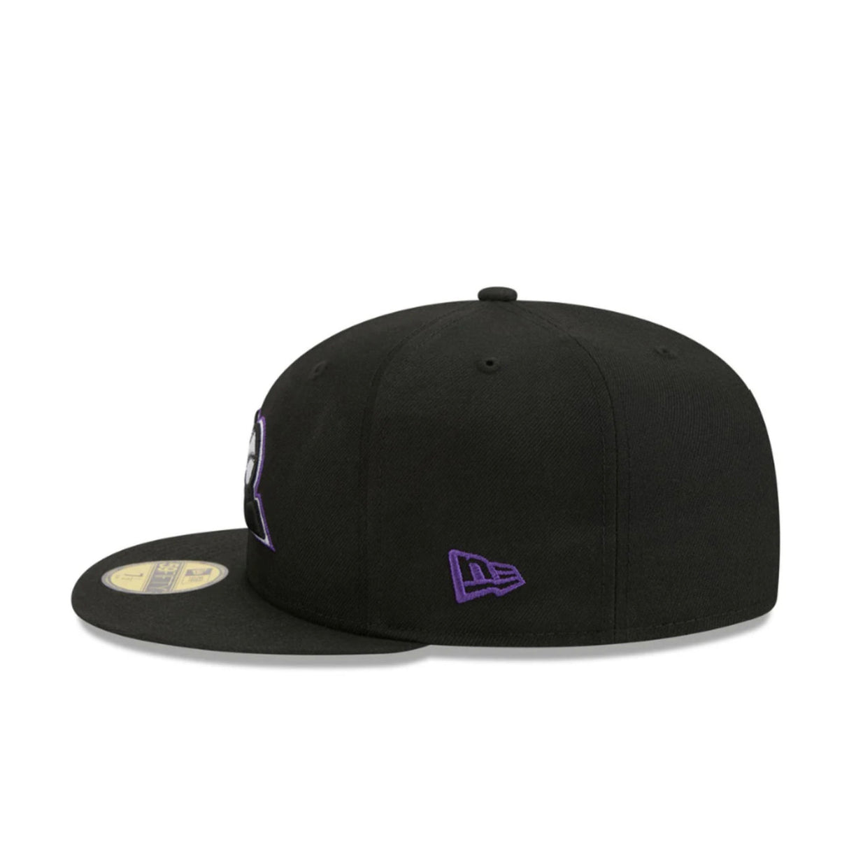 Colorado Rockies Blackout Alternate Logo Black 59FIFTY Fitted Hat