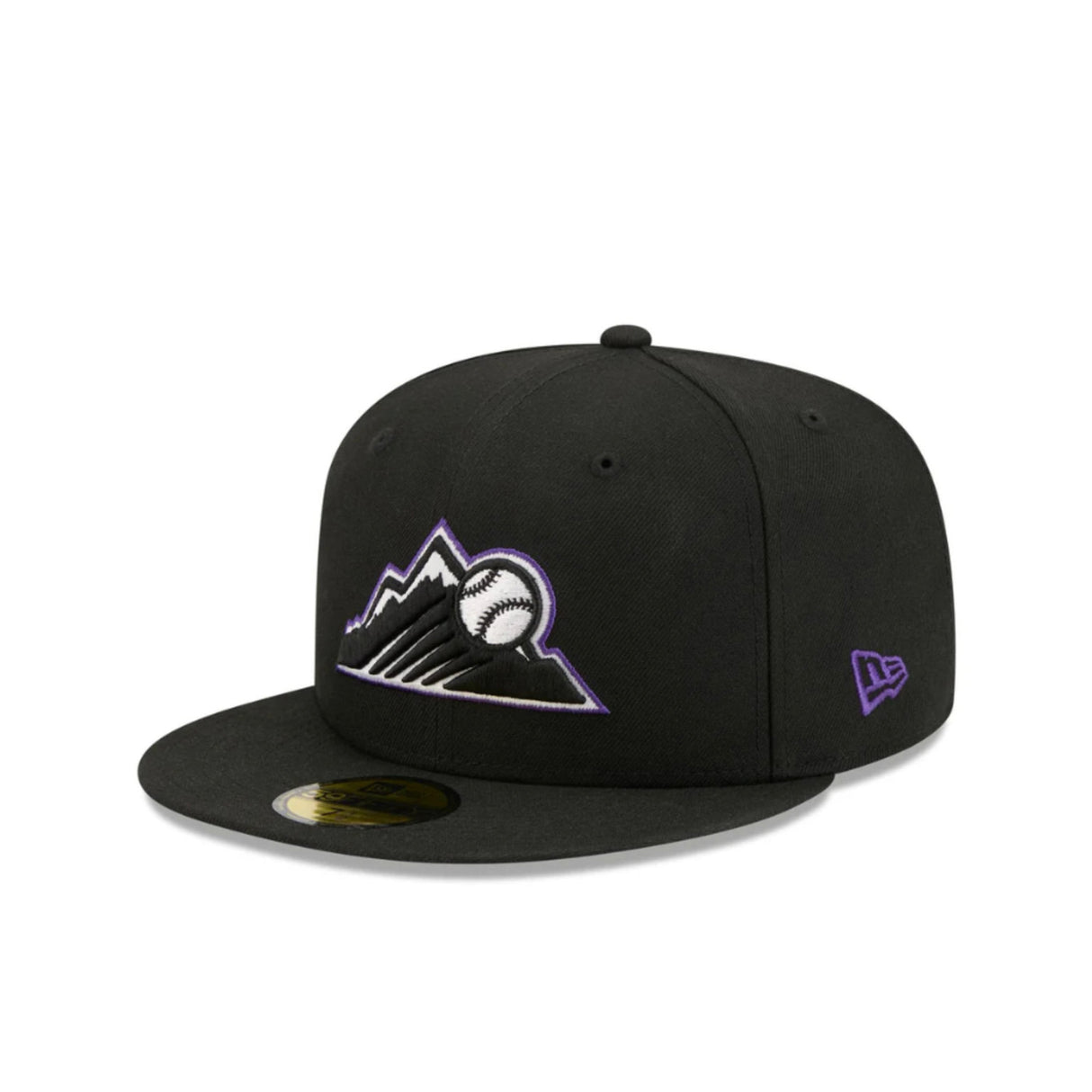 Colorado Rockies Blackout Alternate Logo Black 59FIFTY Fitted Hat
