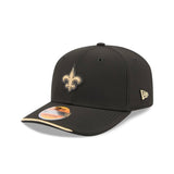 New Orleans Saints 2026 NFL Sideline Collection Black 9SEVENTY Stretch-Snap Hat - New Era - 23850512701