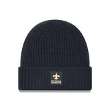 New Orleans Saints Navy Sideline Cuffed Knit Beanie - New Era - 