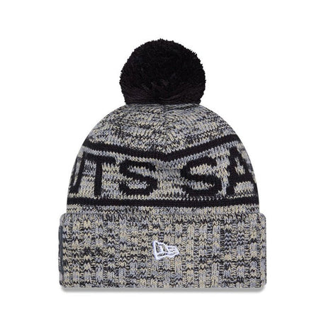 New Orleans Saints Script Pom Cuffed Knit Beanie - New Era - 