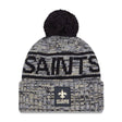New Orleans Saints Script Pom Cuffed Knit Beanie - New Era - 238302127