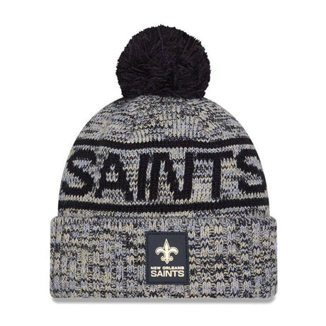 New Orleans Saints Script Pom Cuffed Knit Beanie - New Era - 238302127