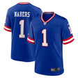 New York Giants Malik Nabers 1 Royal Nike Game Player Jersey - Nike - 
