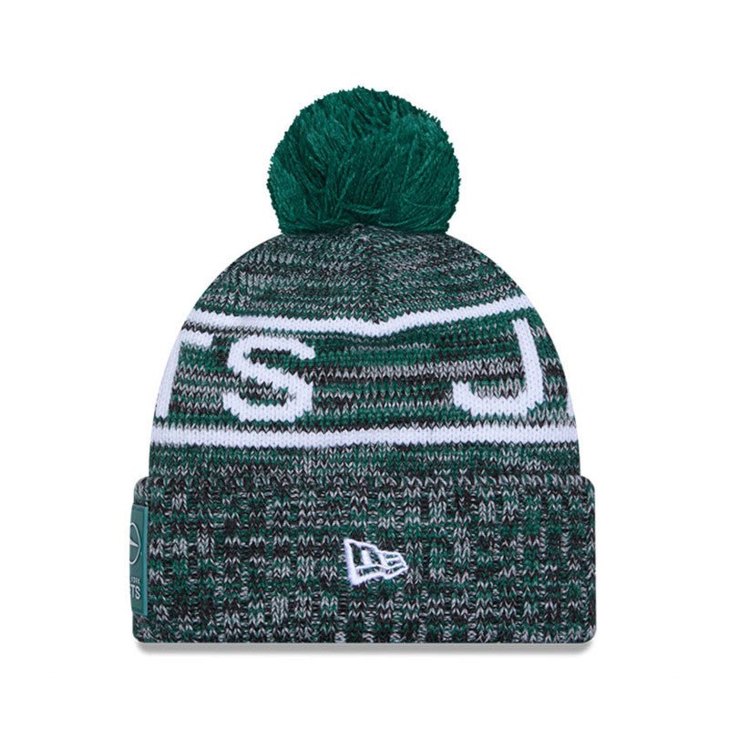 New York Jets Script Pom Cuffed Knit Beanie - New Era - 
