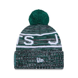 New York Jets Script Pom Cuffed Knit Beanie - New Era - 