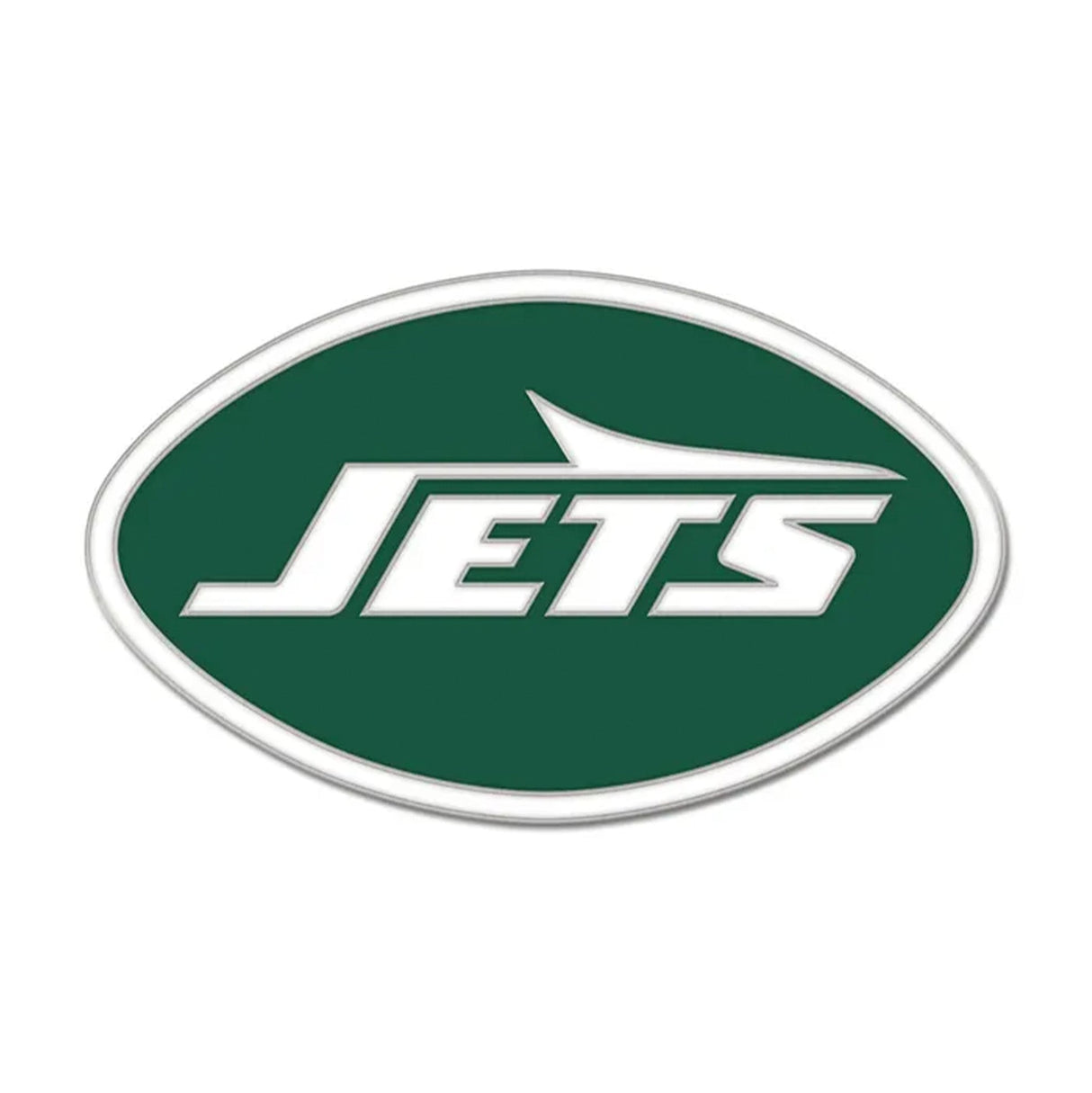 New York Jets Wordmark Logo Green Collector Enamel Pin - Wincraft - 3236011182
