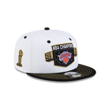 New York Knicks 2026 NBA Finals Champions Locker Room White 9FIFTY Snapback Hat - New Era - 37110121501