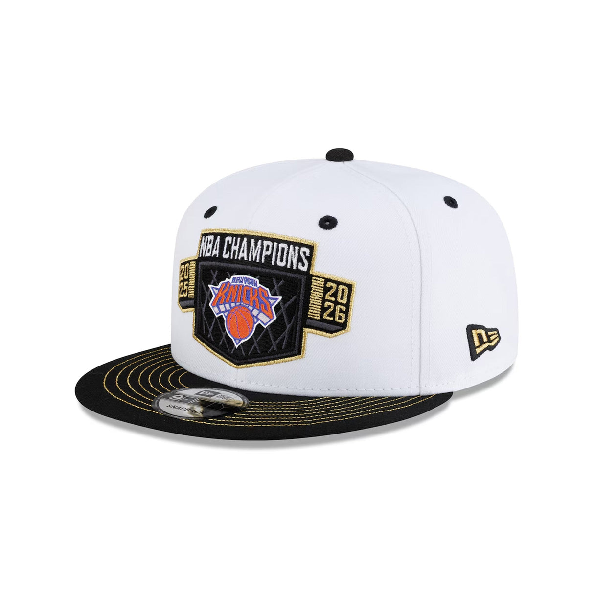 New York Knicks 2026 NBA Finals Champions Locker Room White 9FIFTY Snapback Hat - New Era - 37110121501