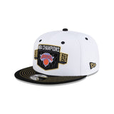 New York Knicks 2026 NBA Finals Champions Locker Room White 9FIFTY Snapback Hat - New Era - 37110121501
