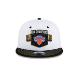 New York Knicks 2026 NBA Finals Champions Locker Room White 9FIFTY Snapback Hat - New Era - 37110121501