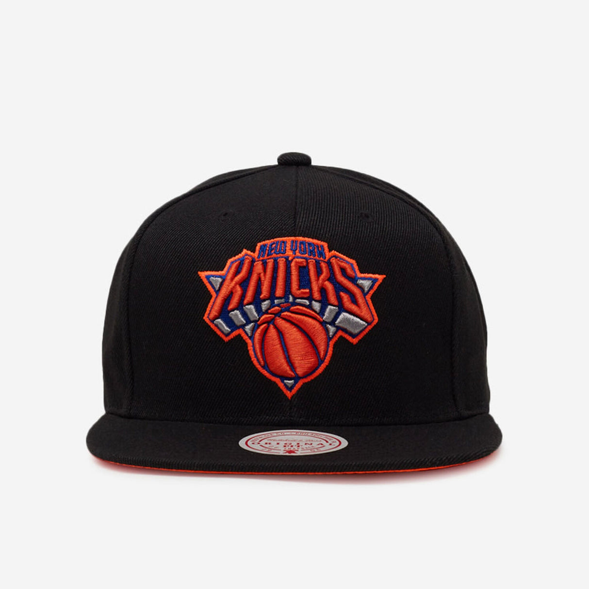 New York Knicks Black Script Snapback - Mitchell & Ness - 