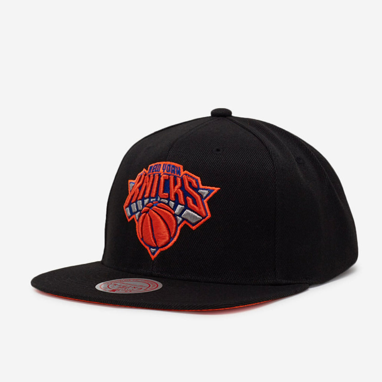 New York Knicks Black Script Snapback - Mitchell & Ness - 