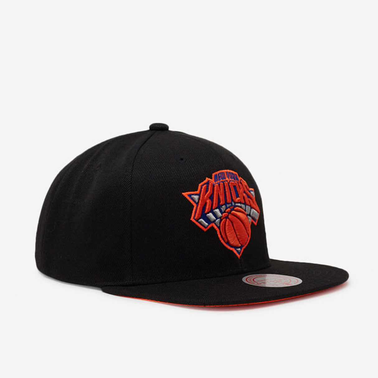 New York Knicks Black Script Snapback - Mitchell & Ness - 